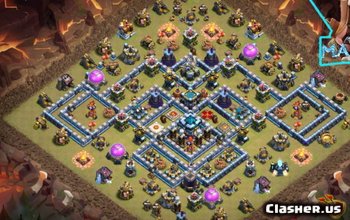 TH13 Clash of Clans Base Layouts & Maps - Home & War #3530