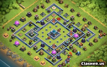 TH13 Base Layouts for Clash of Clans – Trophy & War Maps #3533