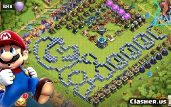 TH13 Clash of Clans Base Layouts & Super Mario Trolls #3554