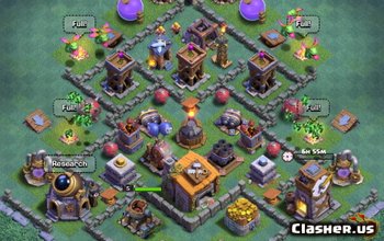 Лучшие базовые макеты и карты Clash of Clans BH6 v15 #3563