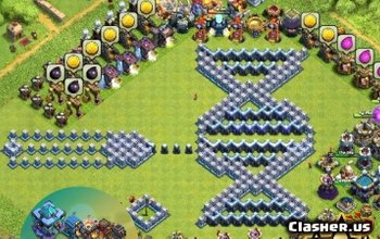 TH13 Clash of Clans Baslayouter och roliga mönster - Siringa #3608