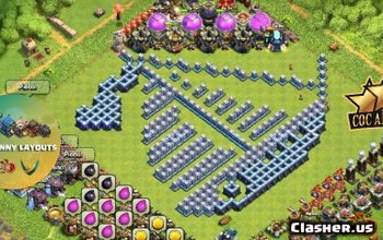 TH13 Clash of Clans Base Layouts: Fun & Progress Maps #3614