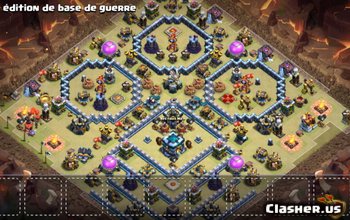 TH13 Base Layouts for Clash of Clans: War, Trophy & Hybrid #3633