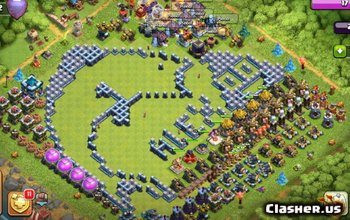 TH13 Fun Troll Base Layouts för Clash of Clans | Sharp & Alex #3639