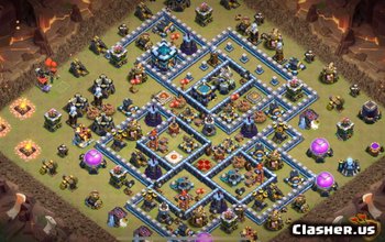 Clash of Clans TH13 Base Layouts - War, Trophy & More #3640