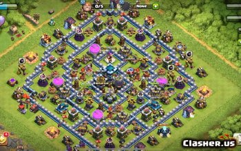 TH13 Diamond Base Layouts for Clash of Clans - 2023 #3641