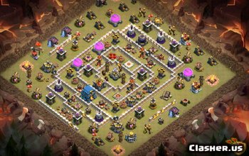 Aspecte și hărți de bază Clash of Clans TH12 - Copiați acum! #3660