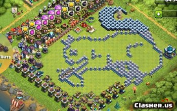 TH13 roliga baslayouter och framstegskartor för Clash of Clans #3664