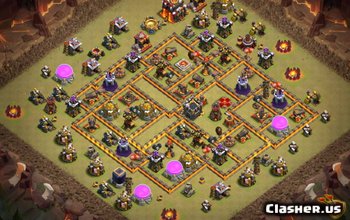 Aspecte de bază TH10 pentru Clash of Clans - Acasă, război și trofeu #3680