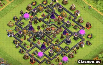 Primăria Clash of Clans 9 Aspecte de bază și hărți #3686