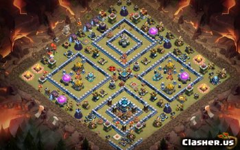 TH13 Clash of Clans-basisindelingen en kaarten - v569 #3691