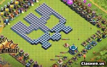 TH13 roliga trollbaslayouter för Clash of Clans #3699