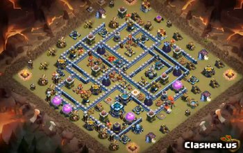 Aspecte de bază TH13 pentru Clash of Clans - War & Trophy Maps #3747