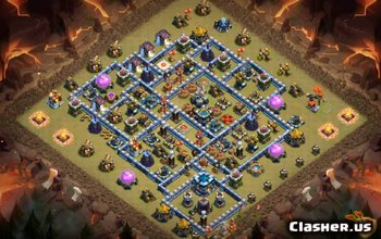 Clash of Clans TH13 Base Layouts - War, Trophy & More #3748