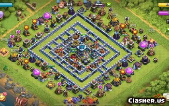 Aspecte și hărți de bază TH13 Clash of Clans - v604 #3770