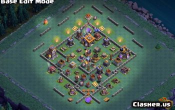 Лучшие базовые макеты BH9 для Clash of Clans — Фермерство и Трофей #3796