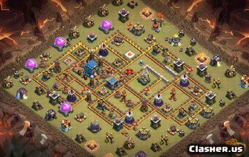 TH12 War & Trophy Base Layouts for Clash of Clans v439 #3821