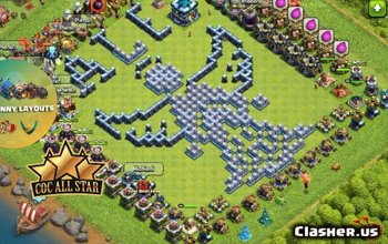 TH13 Baslayouts: Fun & Troll Maps for Clash of Clans #3862