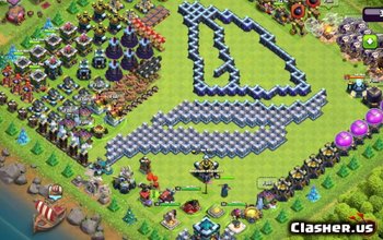 TH13 Clash of Clans Base Layouts: Fun & Progress Maps #3864