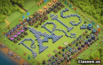 TH13 Fun Troll Base Layouts för Clash of Clans | Paris #3893