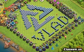 TH13 Clash of Clans Base Layouts - Fun & Progress Maps #3938