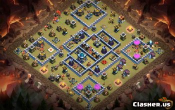 TH13-basislay-outs en kaarten voor Clash of Clans - v717 #3996