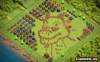 Clash of Clans TH10 Baslayouter & roliga framstegskartor #4014