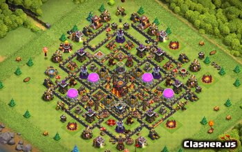 TH10 Base Layouts for Clash of Clans: Farm, War & Trophy #4157