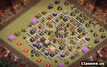 Nejlepší základní rozložení TH11 pro Clash of Clans – Stáhnout v362 #4204