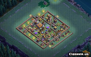 Top Builder Halle 9 Basislayouts für Clash of Clans #4306