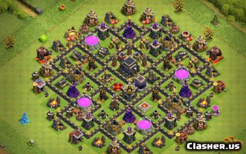 Clash of Clans Town Hall 9 Basisindelingen en kaarten #4336