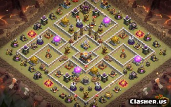 Clash of Clans Radnice 11 Základní rozvržení a mapy #4400