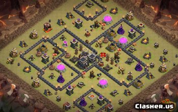 Clash of Clans Town Hall 9 Base Layouts & Links #4434