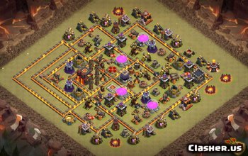 Clash of Clans Town Hall 10 Basisindelingen en kaarten #4535