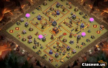 Clash of Clans: Town Hall 10 basisindelingen en kaarten #4545