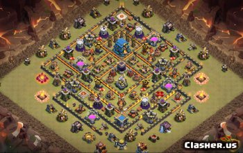 Лучшие базовые макеты TH12 для Clash of Clans — Фермерство и Трофей № 4590