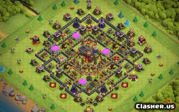 Clash of Clans Town Hall 10 Base Layouts & Maps #4592