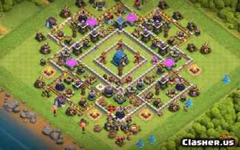 Базовые макеты Clash of Clans TH12: сельское хозяйство, трофеи и война № 4603