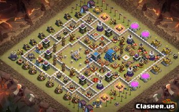 Планы и карты базы Clash of Clans Town Hall 11 № 4608