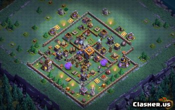 Clash of Clans Builder Halle 9 Basislayouts – Karten und Links #4639