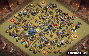 Планы и карты базы Clash of Clans Town Hall 12 № 4696