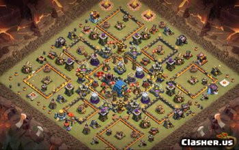 Clash of Clans: Планы и карты базы Town Hall 12 № 4697