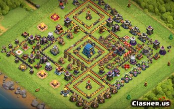 Планы и карты базы Clash of Clans Town Hall 12 № 4699