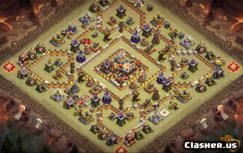 Clash of Clans Town Hall 11 Basisindelingen en kaarten #4726