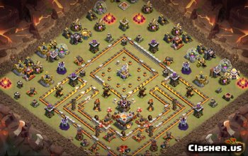 Clash of Clans Town Hall 11 Basisindelingen en kaarten #4728