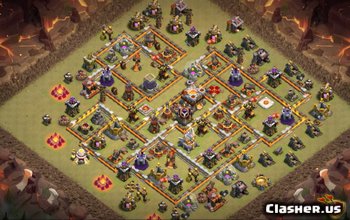 Clash of Clans Town Hall 11 Basisindelingen en kaarten #4730