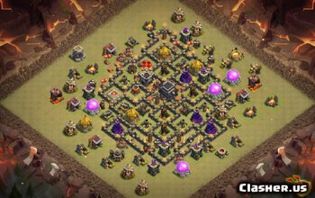 Clash of Clans Town Hall 9 Basisindelingen en kaarten #4736