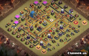 Базовые макеты и ссылки Clash of Clans Town Hall 12 № 4747