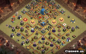 CoC Town Hall 12-basisindelingen: oorlog-, trofee- en thuiskaarten #4825