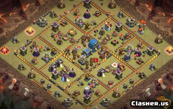 Планы и карты базы Clash of Clans Town Hall 12 № 4827